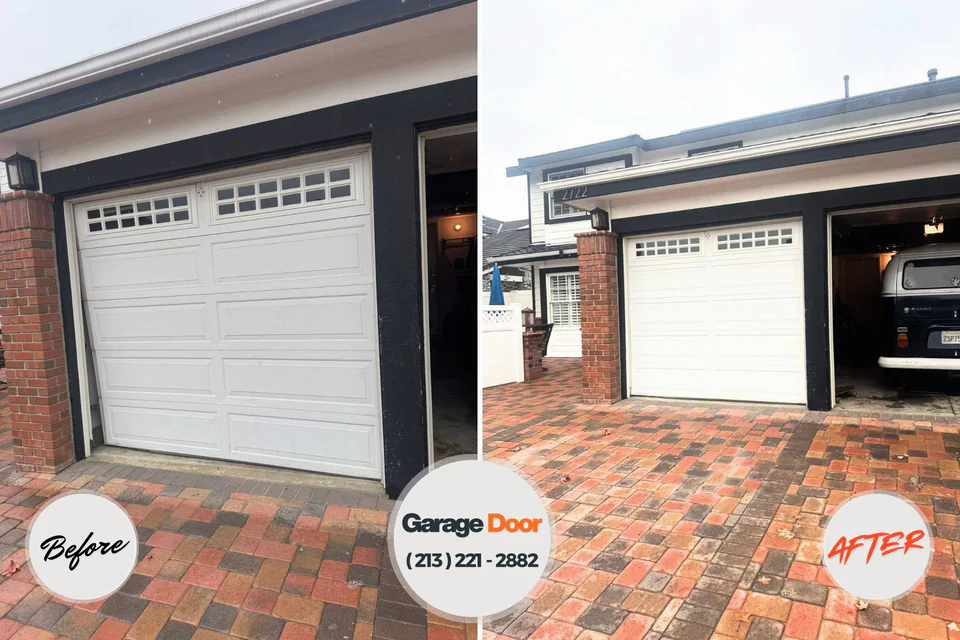 Before and after: garage door repair Mount Zion, IL